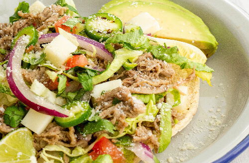 Tostadas de res